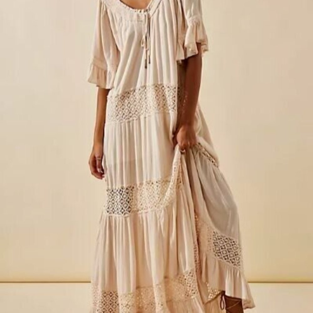 Free People Dream On Maxi dress MEDIUM free-est oversized